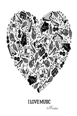 Download Music: I Love Music. Gifts For Music Lovers, Teachers, Students, Songwriters. Presents For Musicians. 6 x 9in Journal Ruled Notebook To Write In 200 Lined Pages - NOT A BOOK | PDF