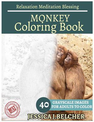 Read Monkey Coloring Book for Adults Relaxation Meditation Blessing: Sketches Coloring Book 40 Grayscale Images - Jessica Belcher | PDF