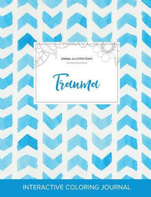Read online Adult Coloring Journal: Trauma (Animal Illustrations, Watercolor Herringbone) - Courtney Wegner file in PDF