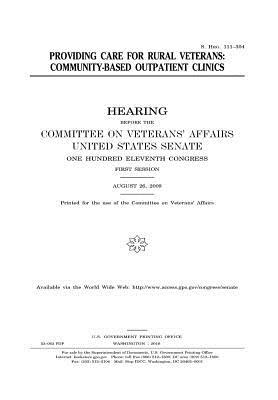 Download Providing Care for Rural Veterans: Community-Based Outpatient Clinics - U.S. Congress file in ePub
