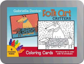 Download Folk Art Critters Gabriella Denton Coloring Cards Cc106 - Pomegranate | ePub
