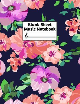 Download Blank Sheet Music Notebook: Easy Blank Staff Manuscript Book Large 8.5 X 11 Inches Musician Paper Wide 12 Staves Per Page for Piano, Flute, Violin, Guitar, Trumpet, Drums, Cello, Ukelele and other Musical Instruments - Code: A4 2320 - Presley Collins file in ePub