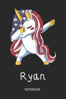 Download Ryan - Notebook: Blank Lined Personalized & Customized Name Patriotic USA Flag Hair Dabbing Unicorn School Notebook / Journal for Girls & Women. Funny Unicorn Desk Accessories & First Day Of School, 4th of July, Birthday, Christmas & Name Day Gift. -  file in PDF