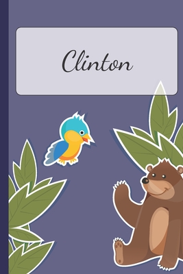 Download Clinton: Personalized Notebooks - Sketchbook for Kids with Name Tag - Drawing for Beginners with 110 Dot Grid Pages - 6x9 / A5 size Name Notebook - Perfect as a Personal Gift - Planner and Journal for kids -  | PDF